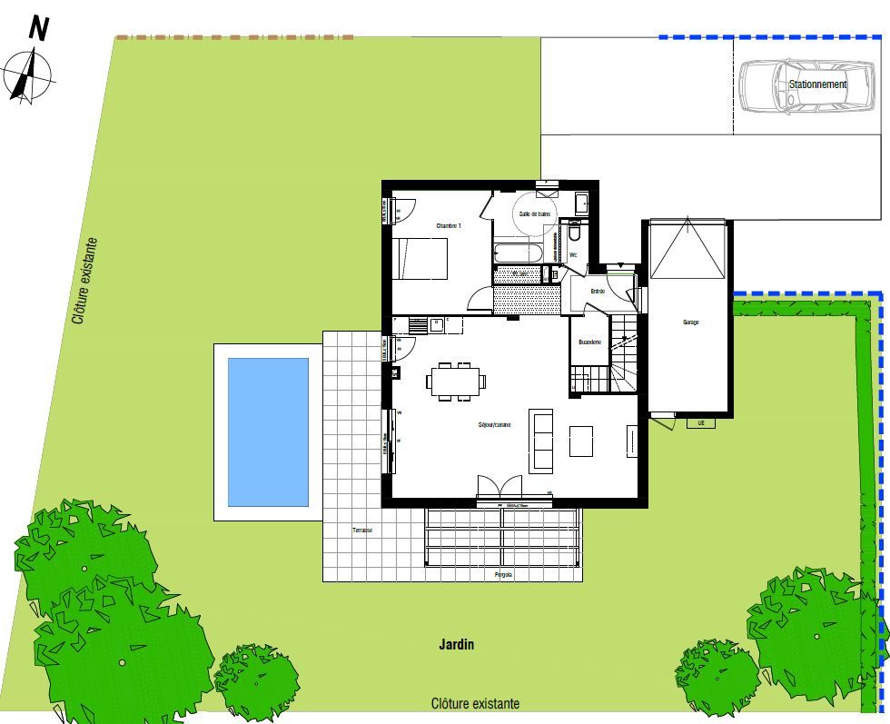 TOUSSIEU Maison Toussieu 4 chambres avec jardin et terrain piscinable 3