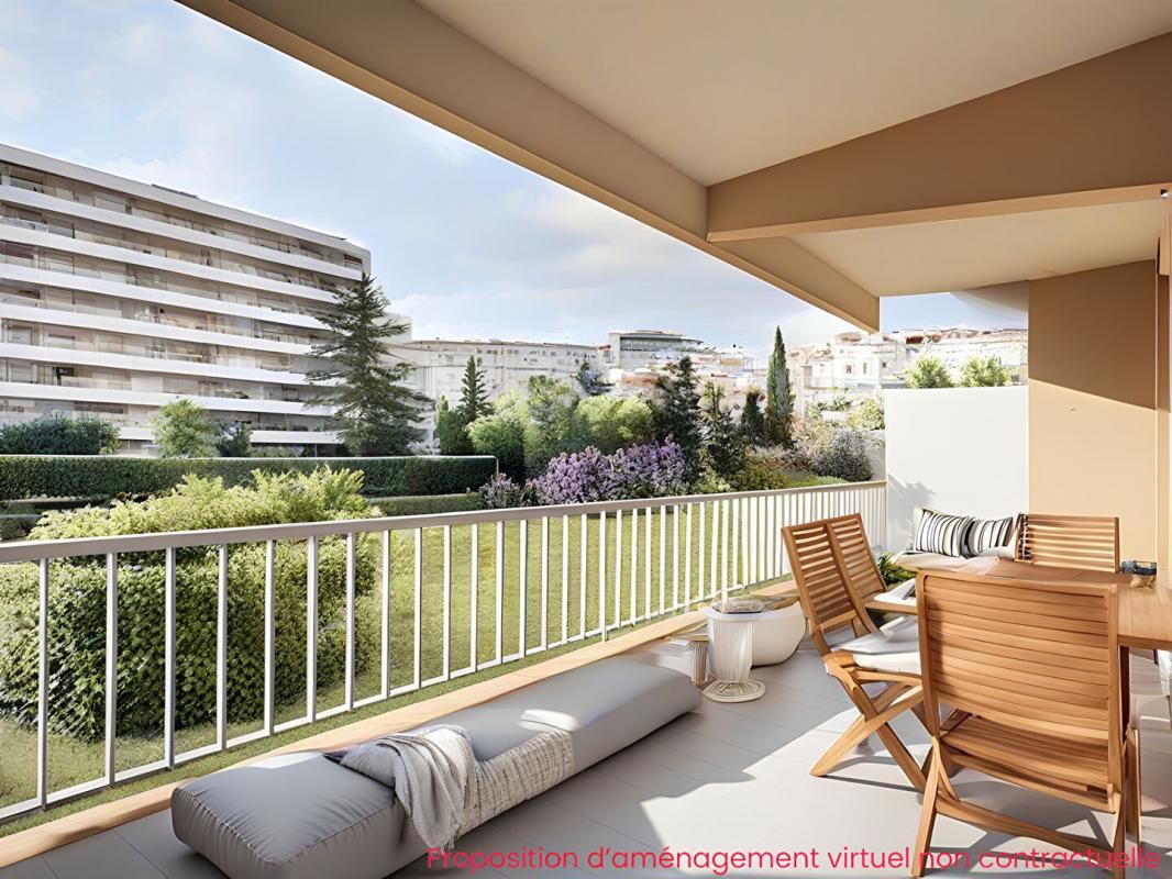 MARSEILLE-5E-ARRONDISSEMENT Marseille (13005) CAMAS - ST PIERRE - Exclusivité - Type 4 - 98 m2 + terrasse 12 m2 au calme et vue jardin 2