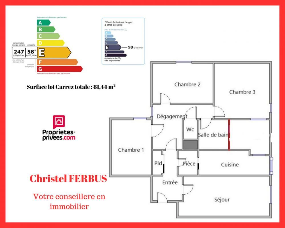93390  Clichy Sous Bois - Investisseur -Appartement  4 pièces- 3 Chambres - Balcon -Parking