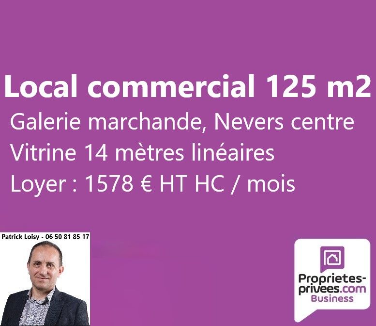 NEVERS CENTRE - LOCAL COMMERCIAL 125 m2