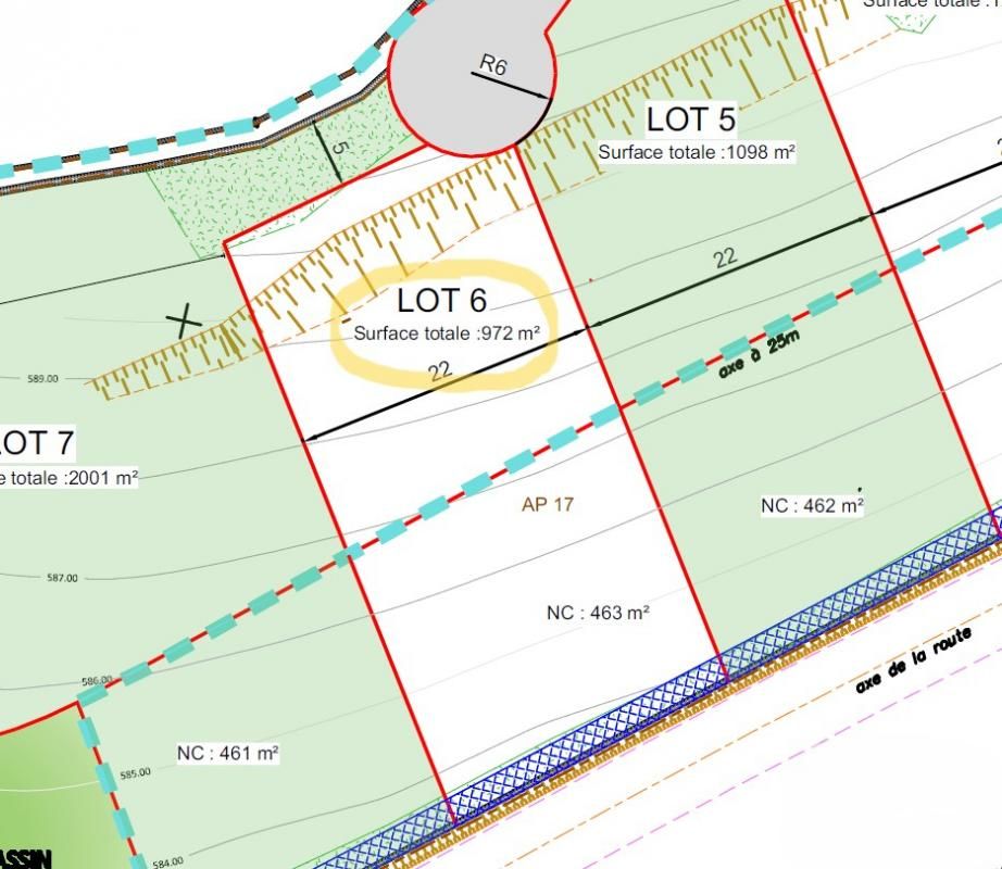 BOURG ARGENTAL 42220 TERRAIN à BATIR 972 m² viabilisé