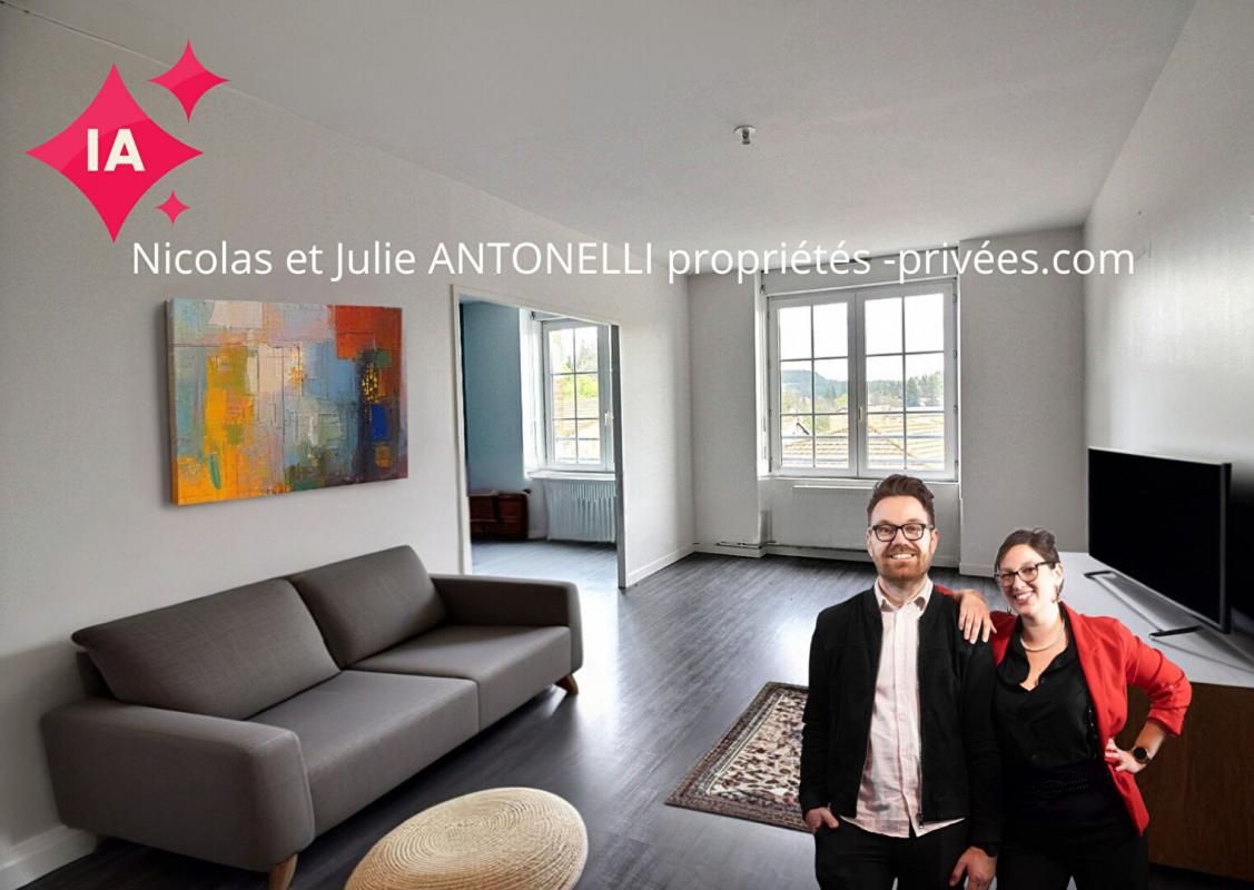 Appartement T3 de 76m² habitables, 2 CHAMBRES (possibilité trois)  avec UN JARDIN PRIVATIF