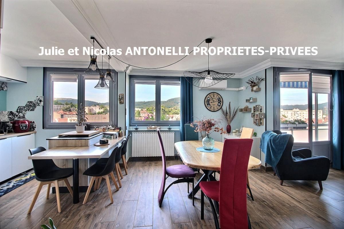 Appartement  96 m2 2 ou 3 chambres avec GARAGE, CAVE, 2 LOGGIAS au DERNIER ETAGE avec ASCENSEUR