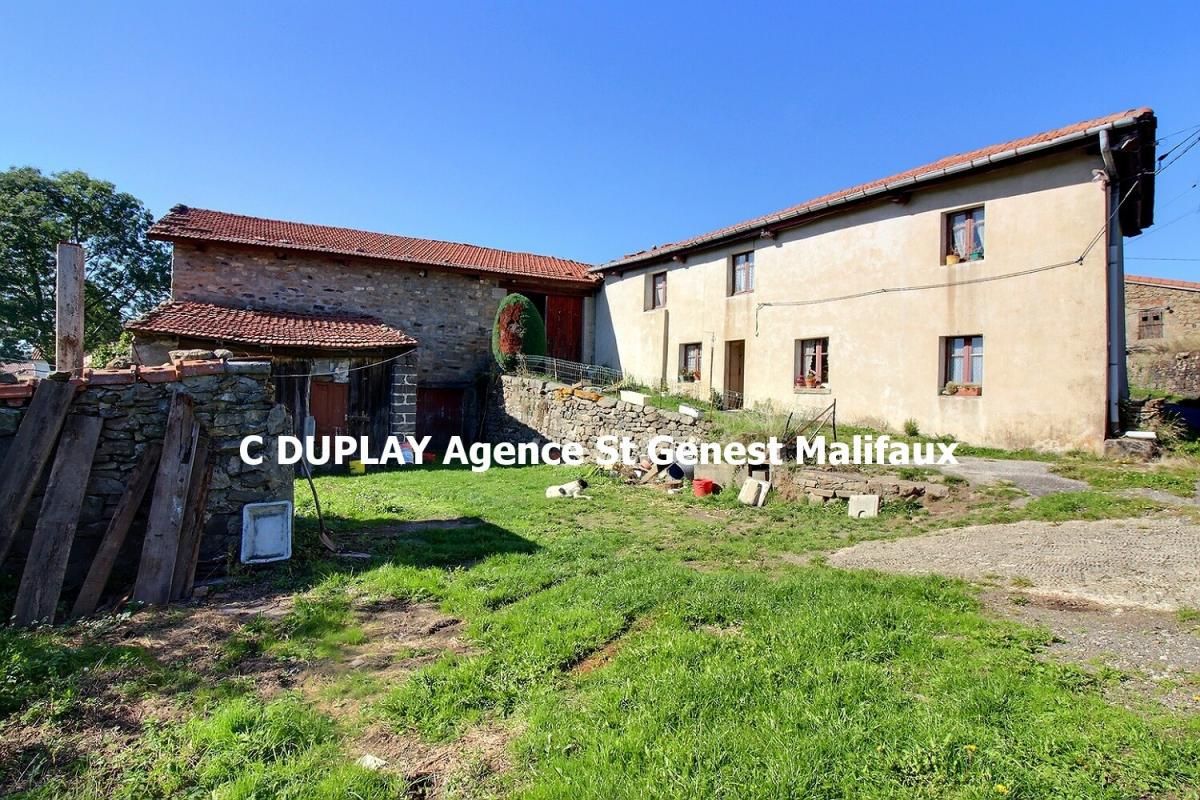 EXCLUSIVITE Saint Romain les Atheux 42660 maison type corps de ferme en L à rénover entièrement sur 1280m² de terrain plat