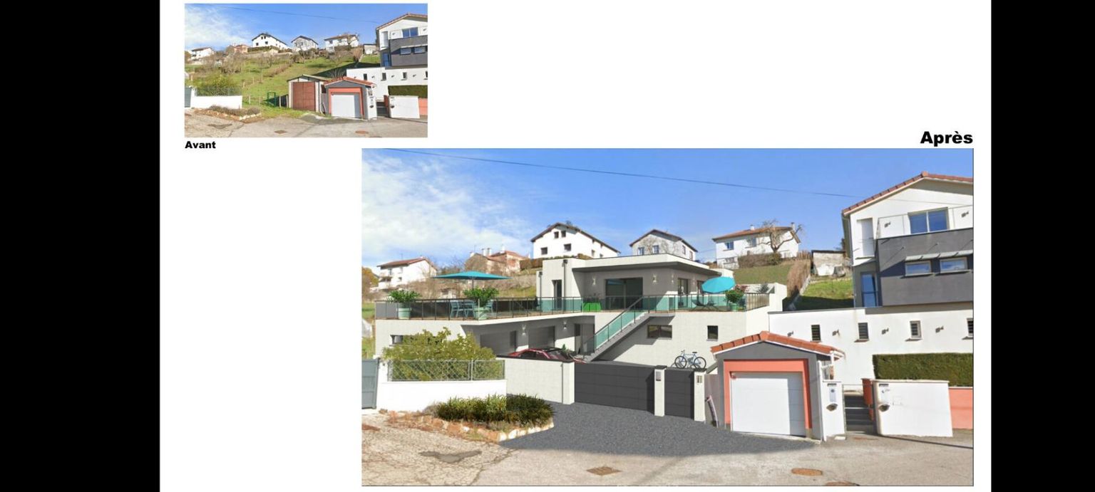 UNIEUX 42240 terrain constructible viabilisé 764m² PC purgé certains travaux déjà réalisés
