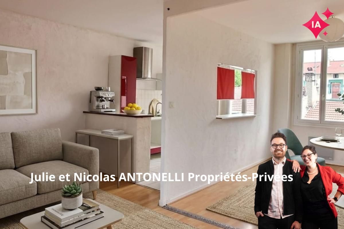 Appartement T2 46m² ( 63m² au sol )
