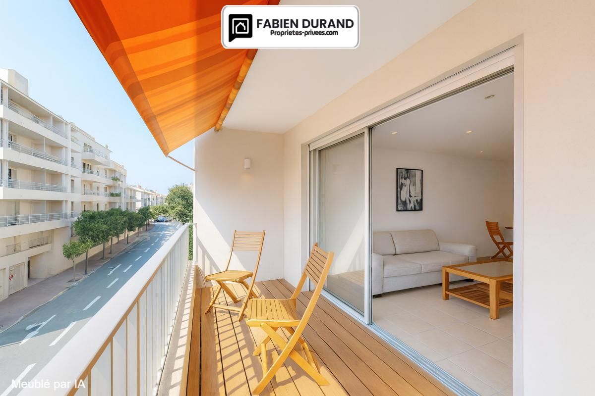 Appartement T3 climatisé, terrasses et parking - 250m des plages