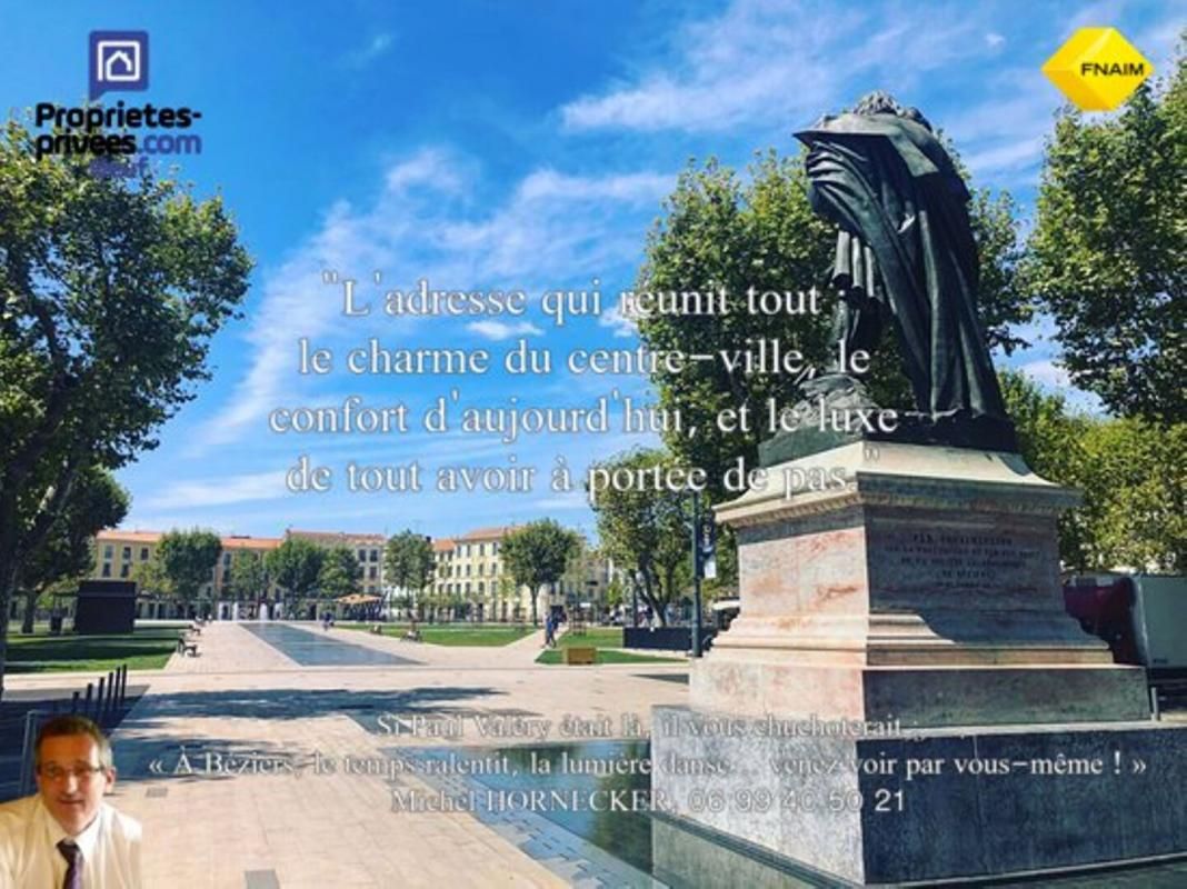 T3 lumineux de 62 m² avec terrasse Sud et parking, Béziers (Centre ville)