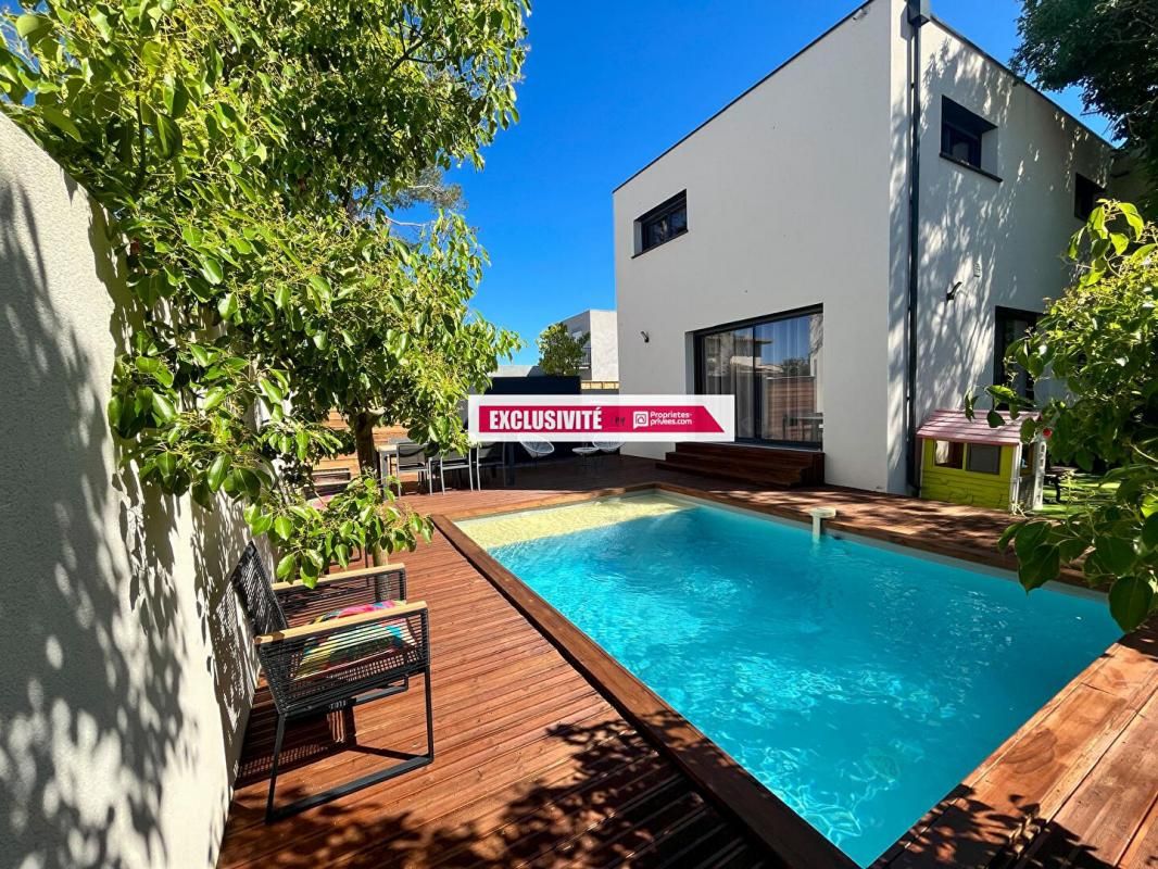 Maison Contemporaine d'Exception à Pérols T4 avec piscine