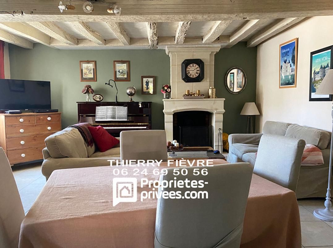 Chouzé sur Loire Maison de village 5 pièces , 115 m2 , 3 chambres  avec terrasse et spa