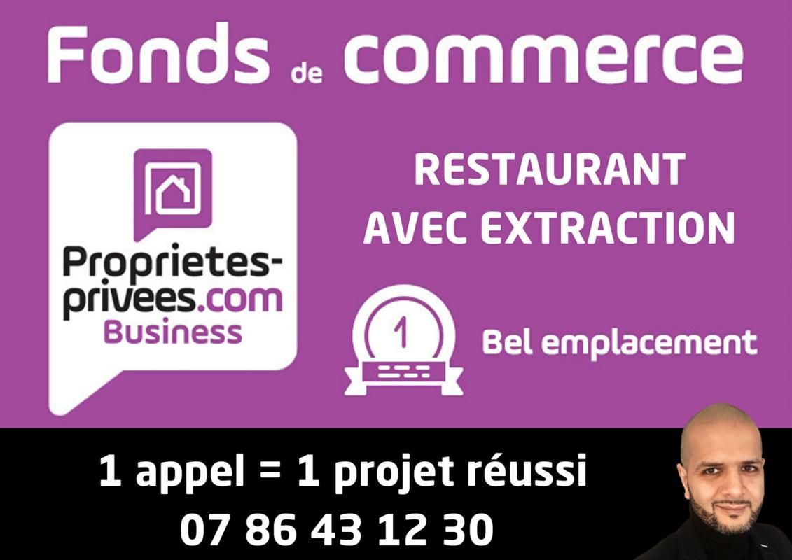 Amiens centre-ville - Restaurant 80 m², 45 couverts, Terrasse 15 places