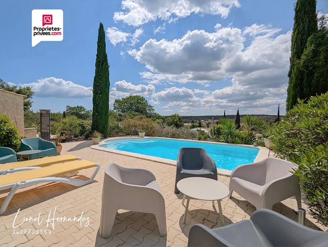 Seynes (30580) - Magnifique villa de 126m² avec vue, piscine et environnement privilégié
