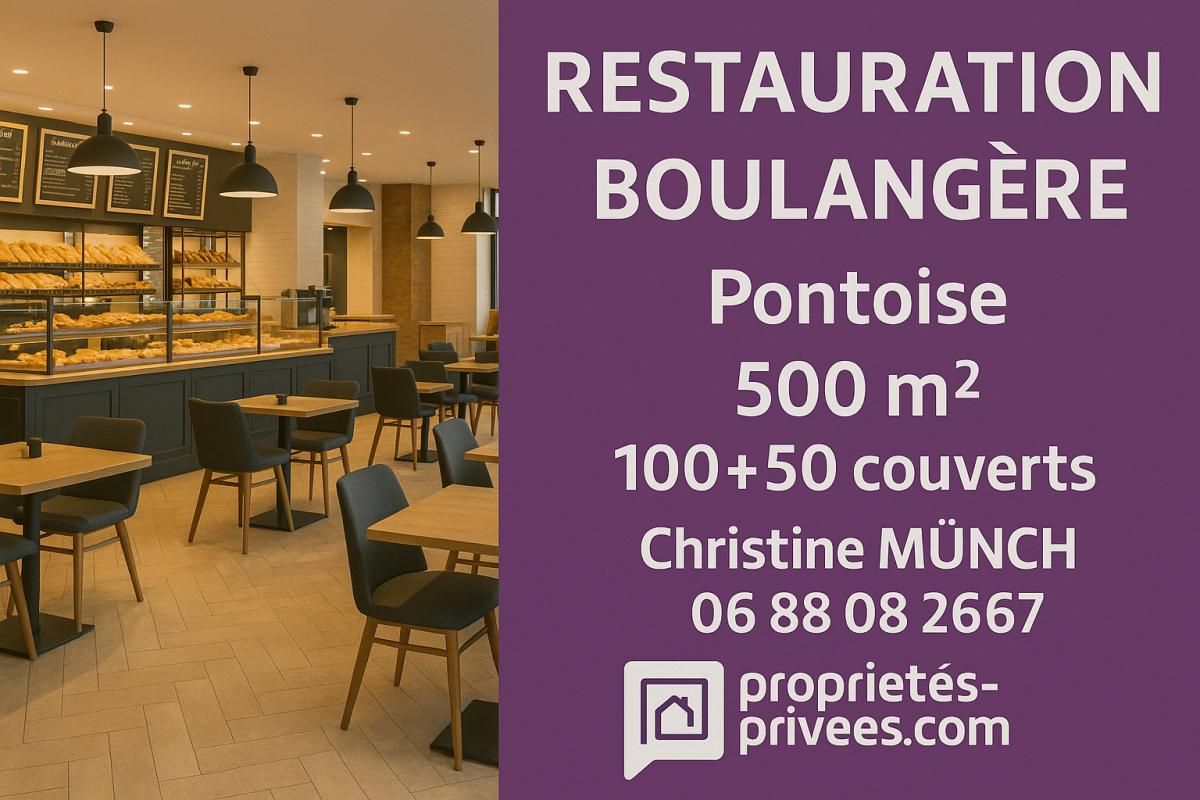 PONTOISE - 500 M² - RESTAURATION BOULANGERE, SNACK, SANDWICHERIE