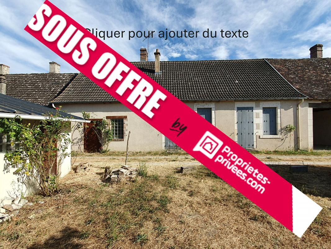 Maison de bourg 90 m2 avec beau terrain de 1200 m2
