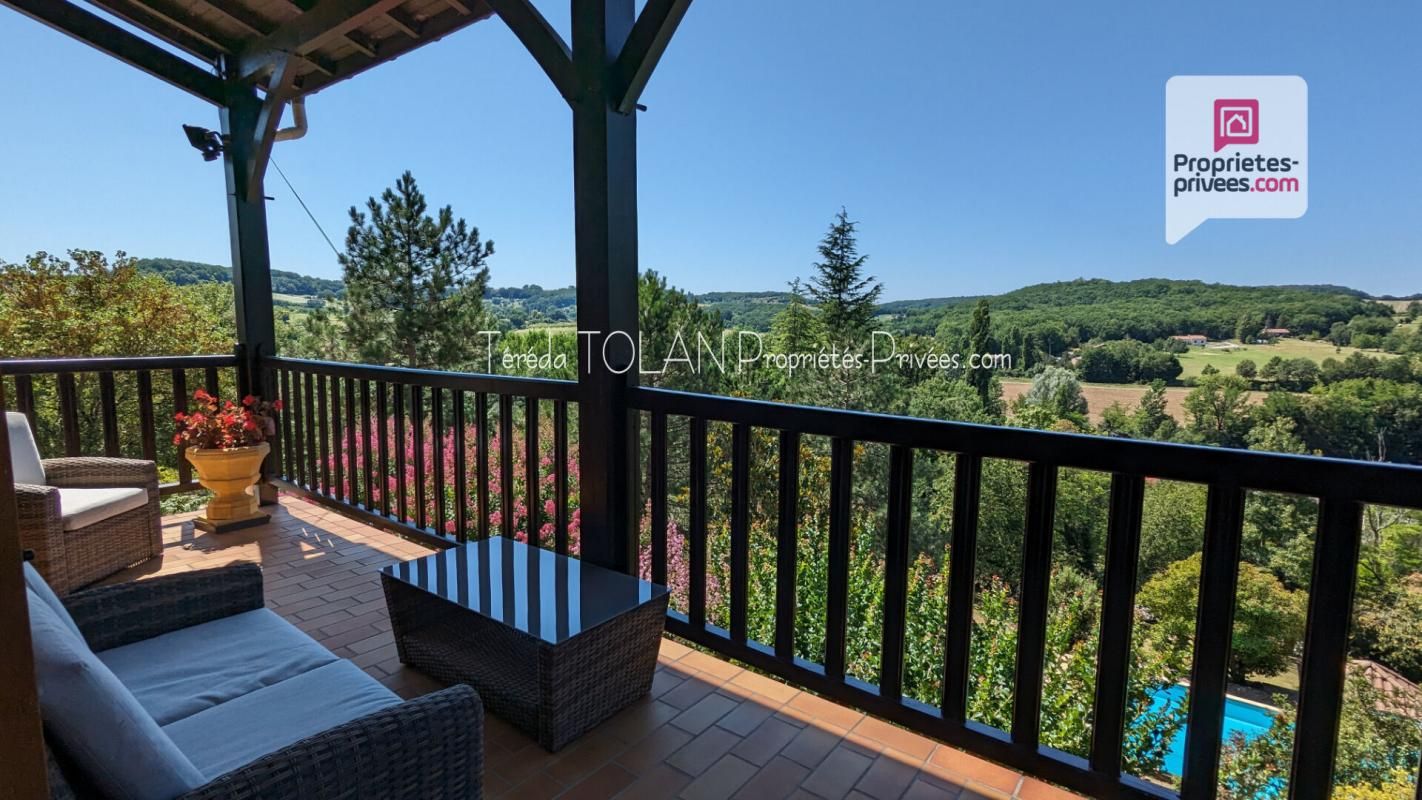 Penne d'Agenais - Lot et Garonne - maison 6 pièces - vue - piscine - calme