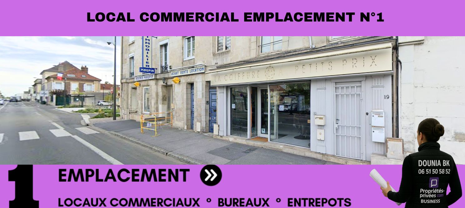 LOCAL COMMERCIAL ? 70 m² ? EMPLACEMENT N°1 PONT-SAINTE-MAXENCE