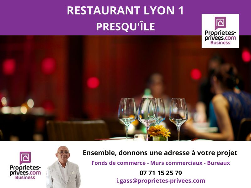 69001 LYON - RESTAURANT 50 COUVERTS, PRESQU'ÎLE