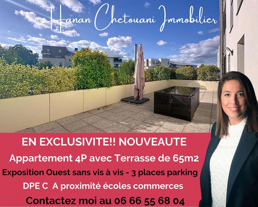 Appartement T4 82 m² avec terrasse exceptionnelle de 65 m²