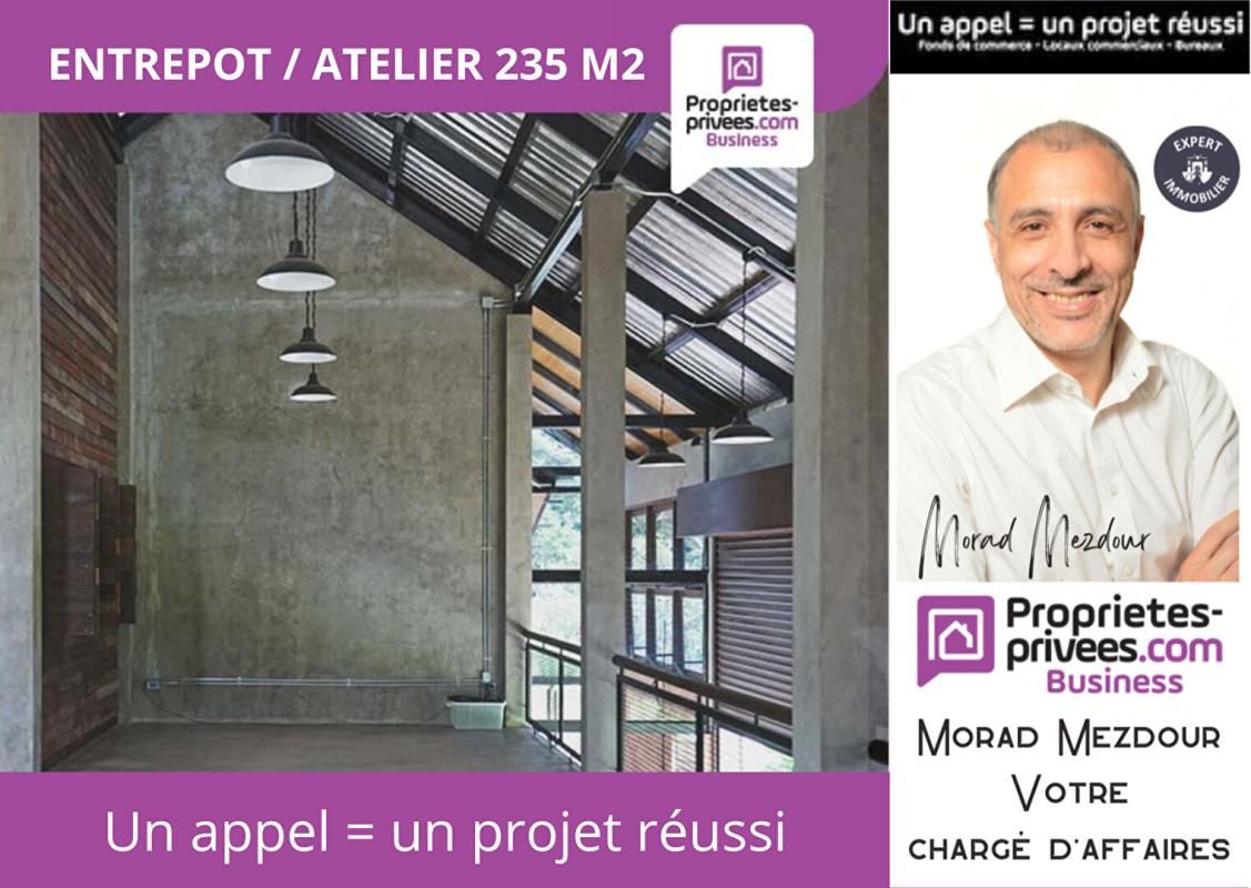 Roubaix limite Flers - Entrepôt / local 150 m2 Parking privé 86 m2