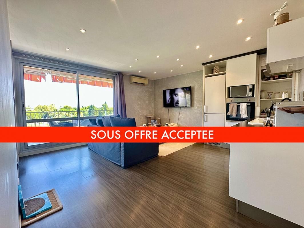 Appartement rénové 2 pièces 40m2 Antibes, terrasse cave et parking