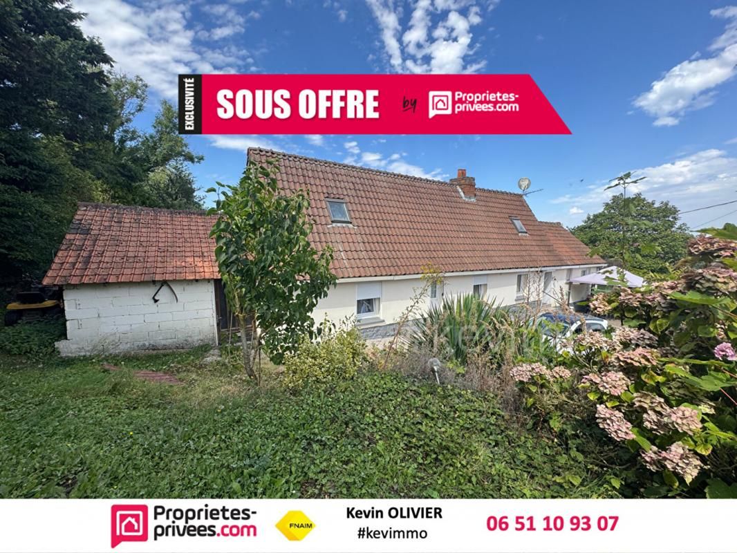 Maison de plain-pied type longère au coeur de Ruitz - fort potentiel avec jardin et combles aménageable