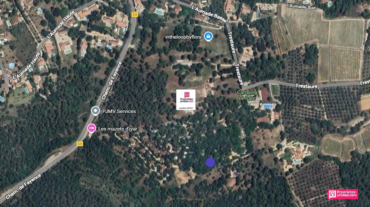 EXCLUSIVITE A vendre terrain de 5514 m2 dans le Var