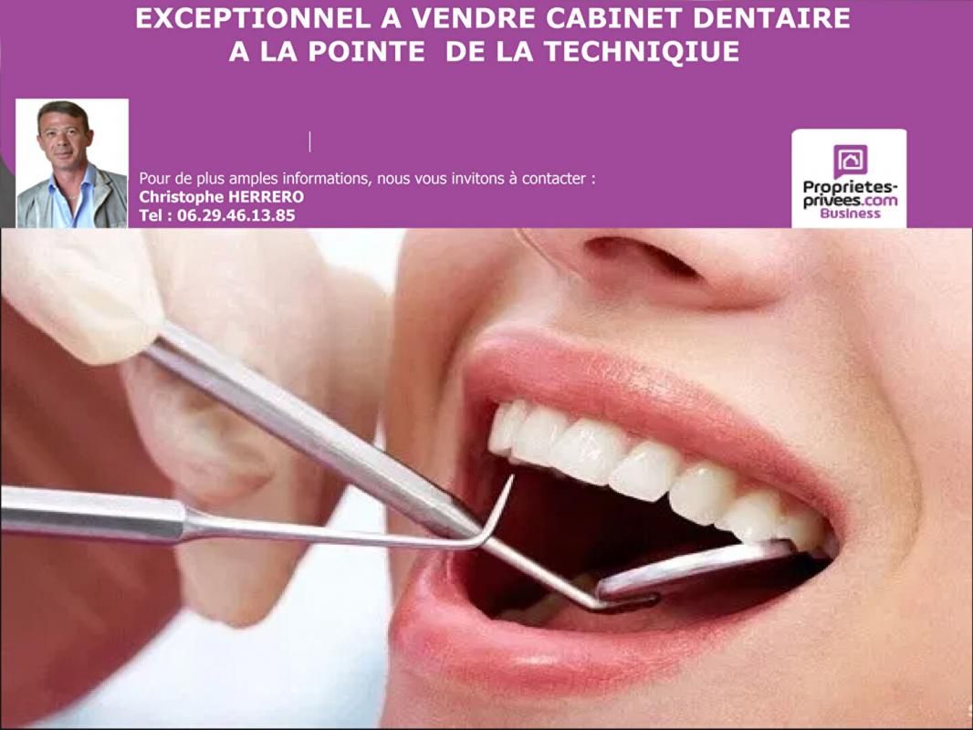 SECTEUR MONTPELLIER - Murs Commerciaux 143m² avec 2 fauteils de chirurgien Dentiste