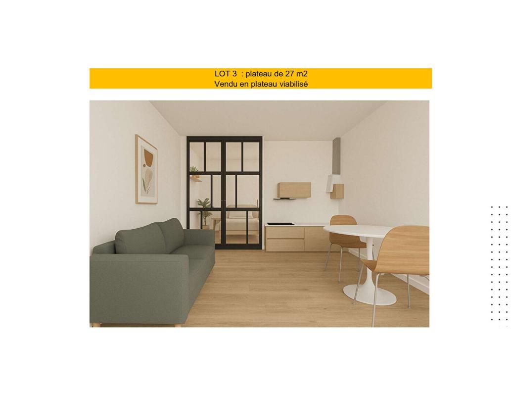 A Vendre Les Herbiers centre ville en Exclusivité, Plateau viabilisé de 26 m2 environ à aménager