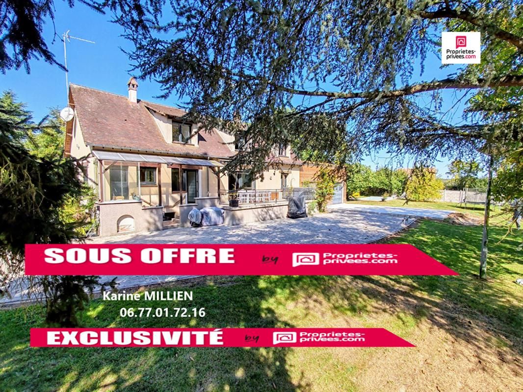 MUZY 27650 Maison individuelle - 4 chambres - Piscine chauffée - Box chevaux - Carrière - Quart port - Terrain - 365 000 HAI