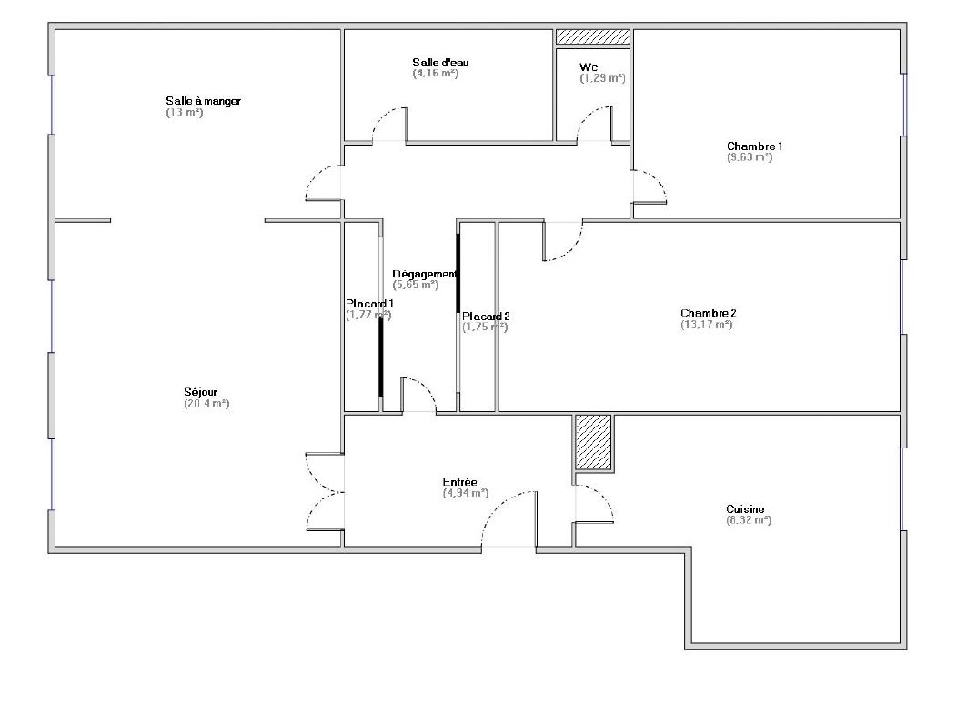 Appartement Saint Cyr L'Ecole 4 pièces avec 2 chambres, 1 cave et 1 parking