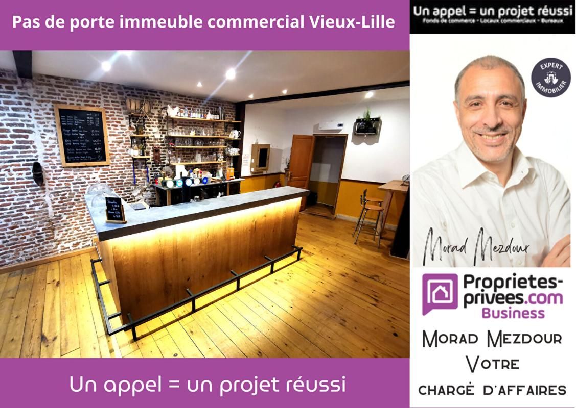 VIEUX-LILLE - BAIL ,IMMEUBLE COMMERCIAL 140 m²