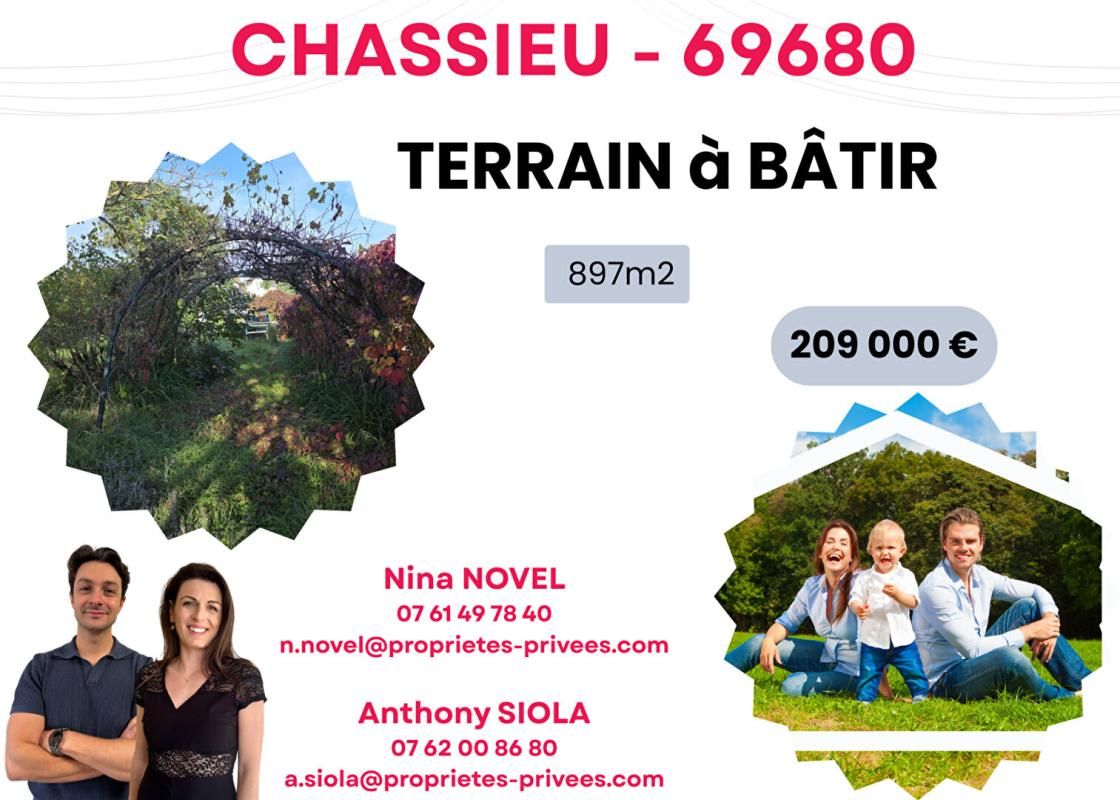 Terrain Chassieu 897m2