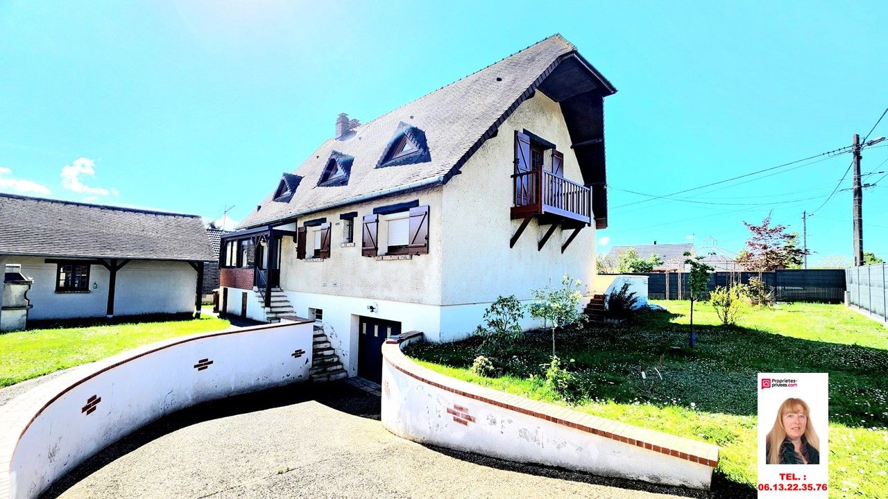 Courcelles Sur Seine, Maison sur sous-sol total de 150 m2 - 5 chambres + garage exterieur - sur un terrain plat de 716 m2 - Prix : 272.000