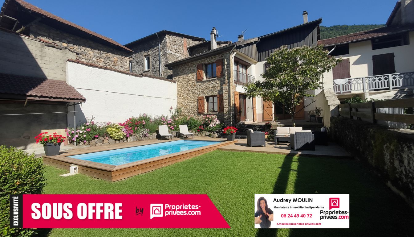 Maison lumineuse 7p, 5 chambres Spacieuses Goncelin + Dépendances + extérieurs