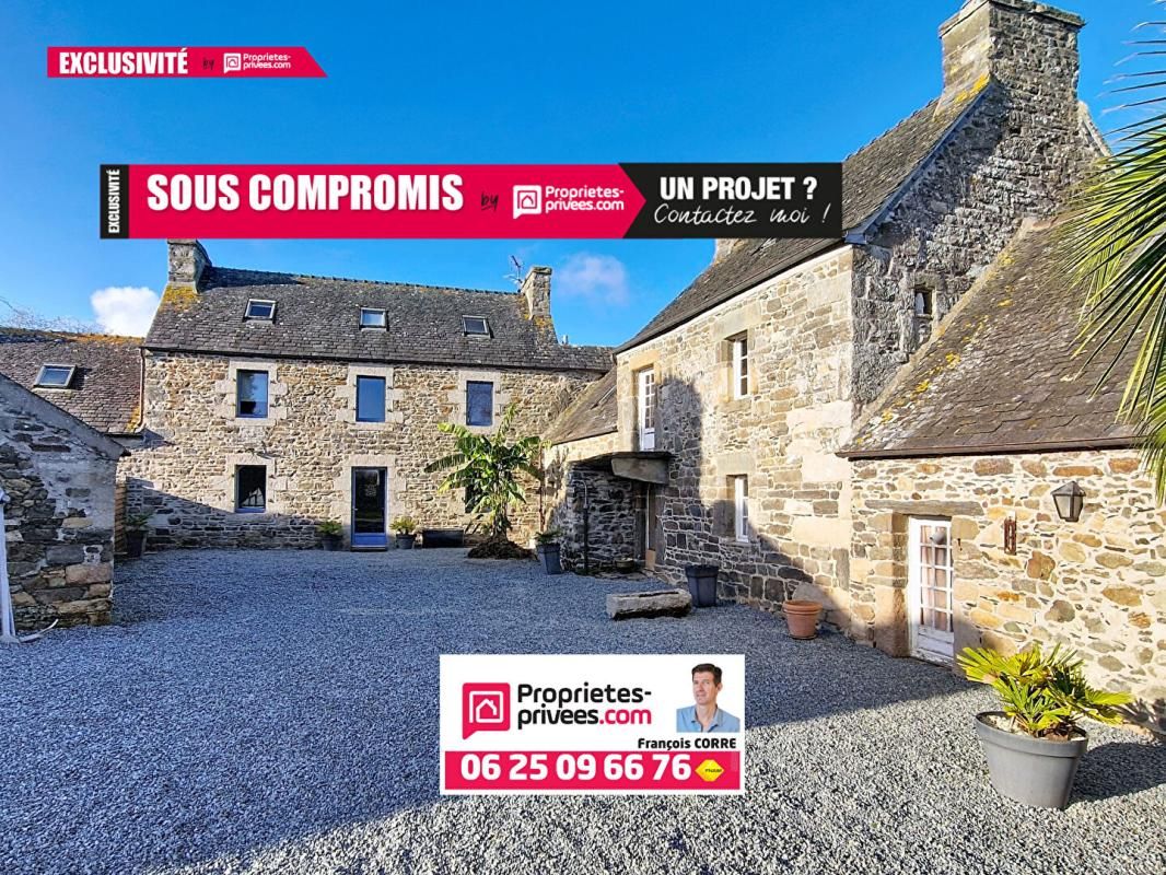 Deux maisons, dépendances et gîtes terrain 2,6 Ha proche de la mer