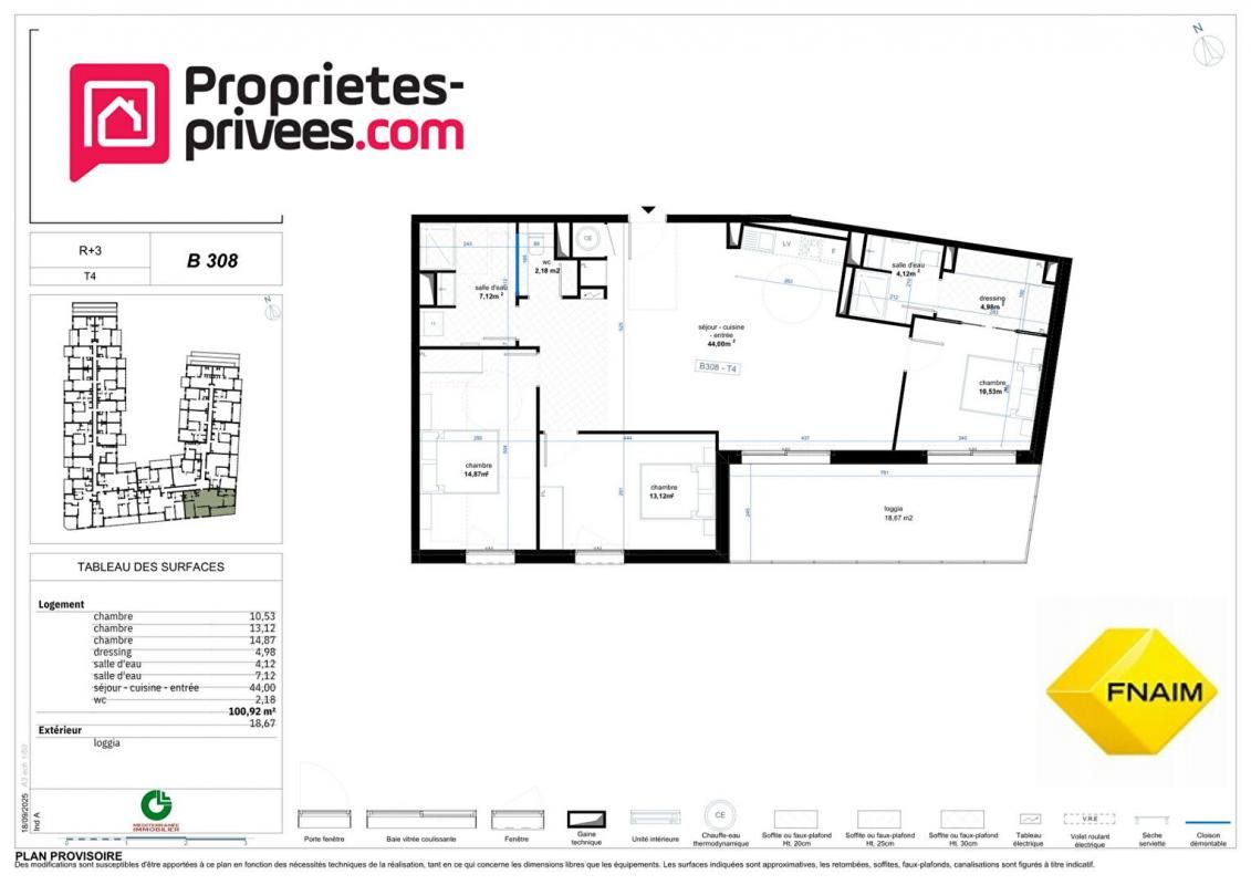 Appartement 4 pièce(s) 100.92 m2