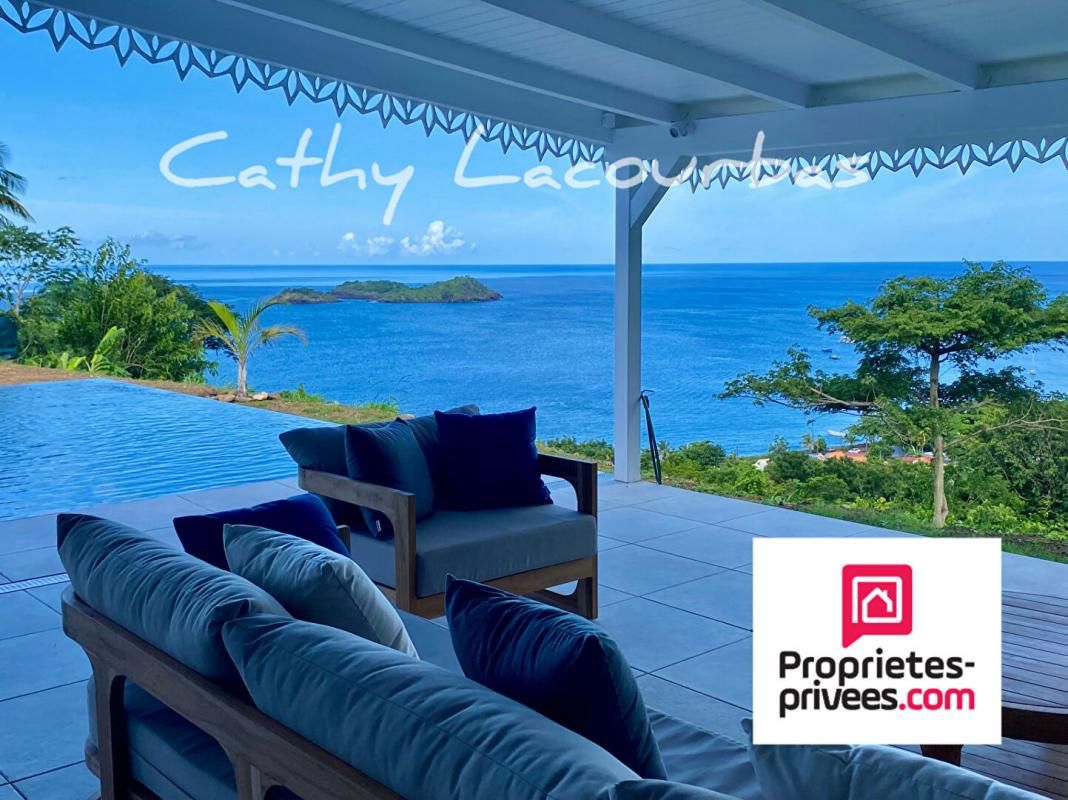 Villa d'exception et et terrain constructible avec vue mer panoramique - Bouillante