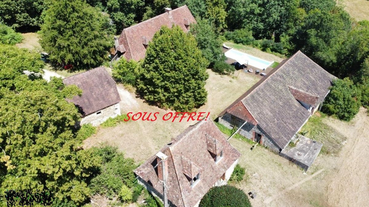 Vallée Vézère. Maison de Maître, Bergerie, Granges, Piscine à débordement au milieu de 12ha
