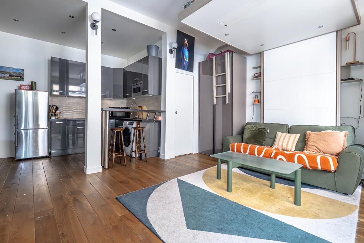Appartement Paris 19e studio proche Buttes-Chaumont