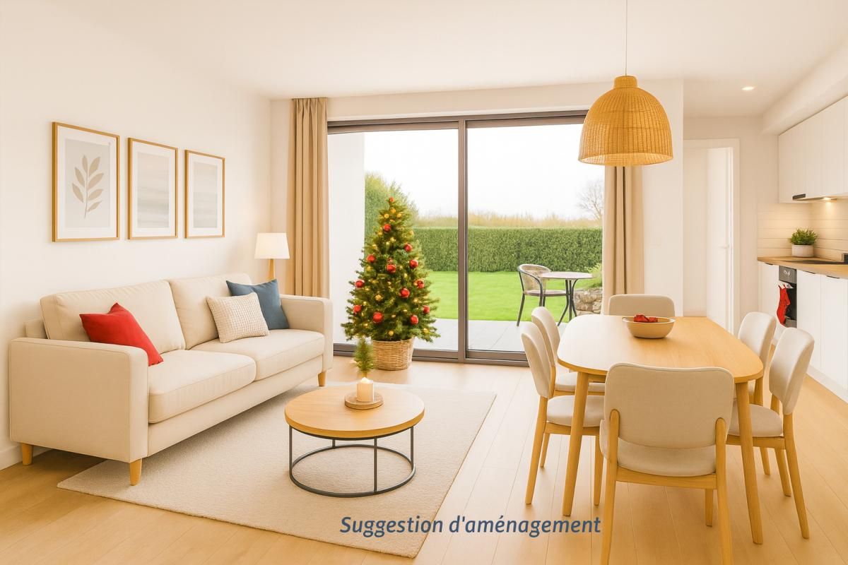 Vente Appartement T3 de 73 m² en rez-de-jardin exposé Sud, Perros-Guirec (22700)