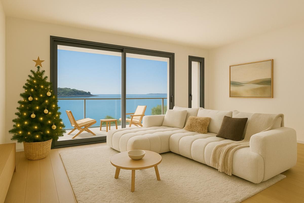 Vente appartement T3 de 71 m² avec 2 balcons et vue mer, Perros-Guirec ( 22700)