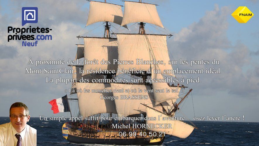 Proche de l'Espace Brassens, T4 de 82 m² au deuxième étage, terrasse de 18 m² Sud Est