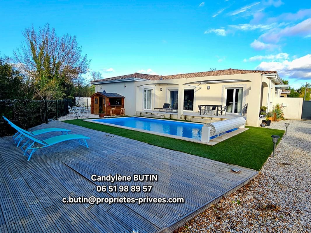 magnifique villa de 127m2 avec piscine et grand garage sur 801m2
