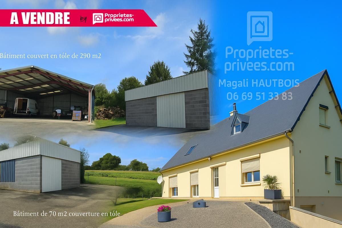 Ensemble immobilier : Maison et bâtiments à Saint-Hilaire-du-Harcouët