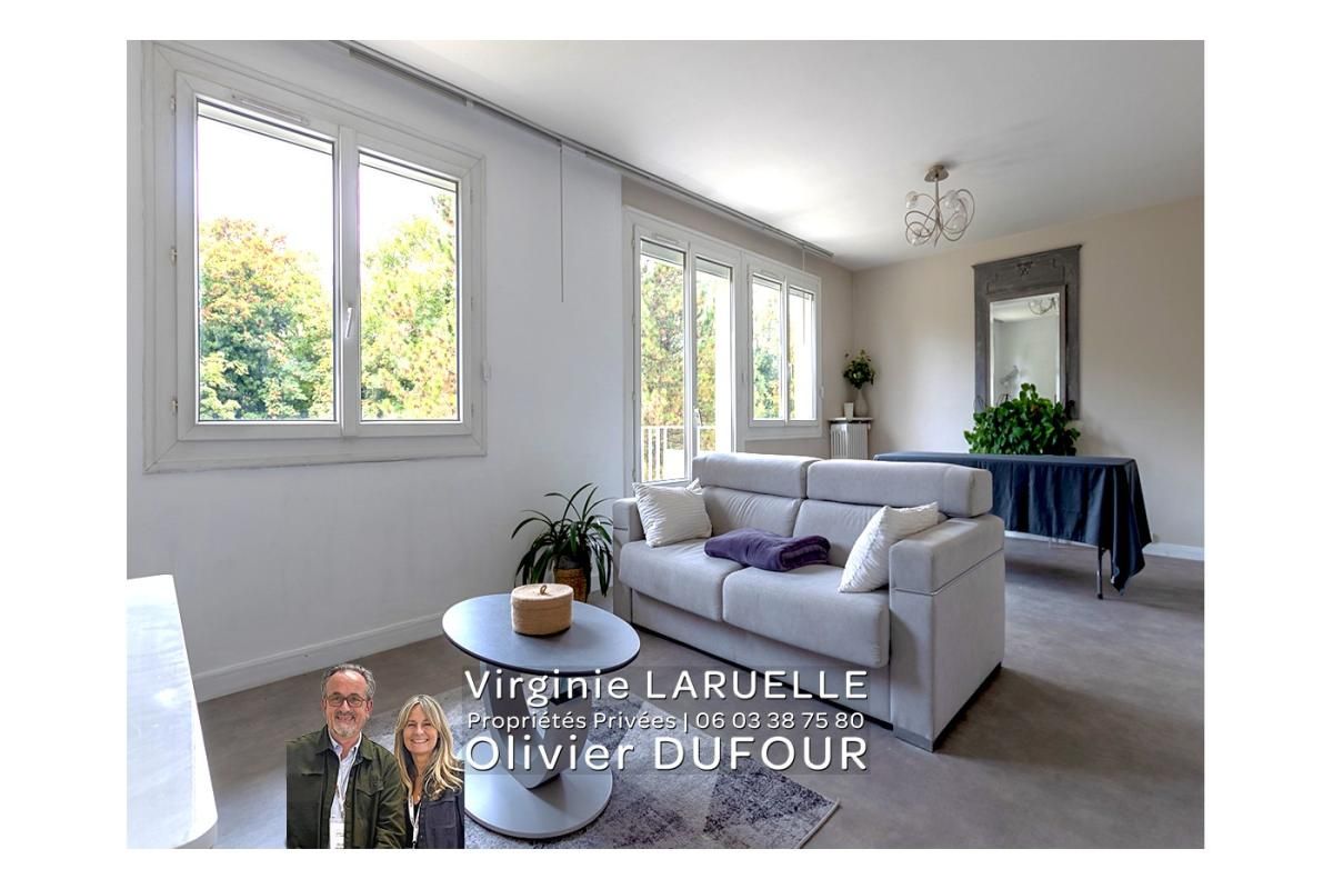 ROUEN Appartement avec balcon 2 chambres cave et place parking + garage