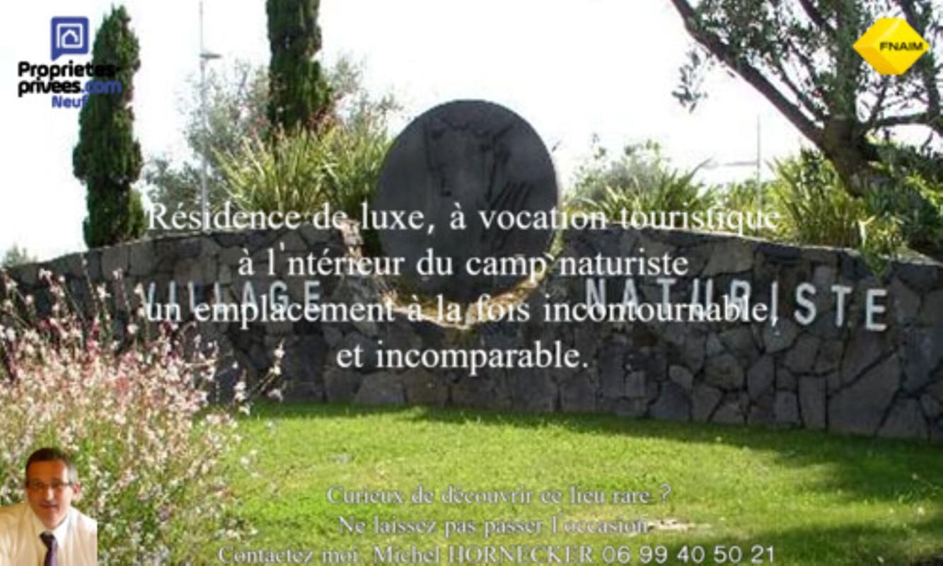 Duplex haut de gamme lumineux, 49?m² exposé Sud, au naturiste Cap d'Agde