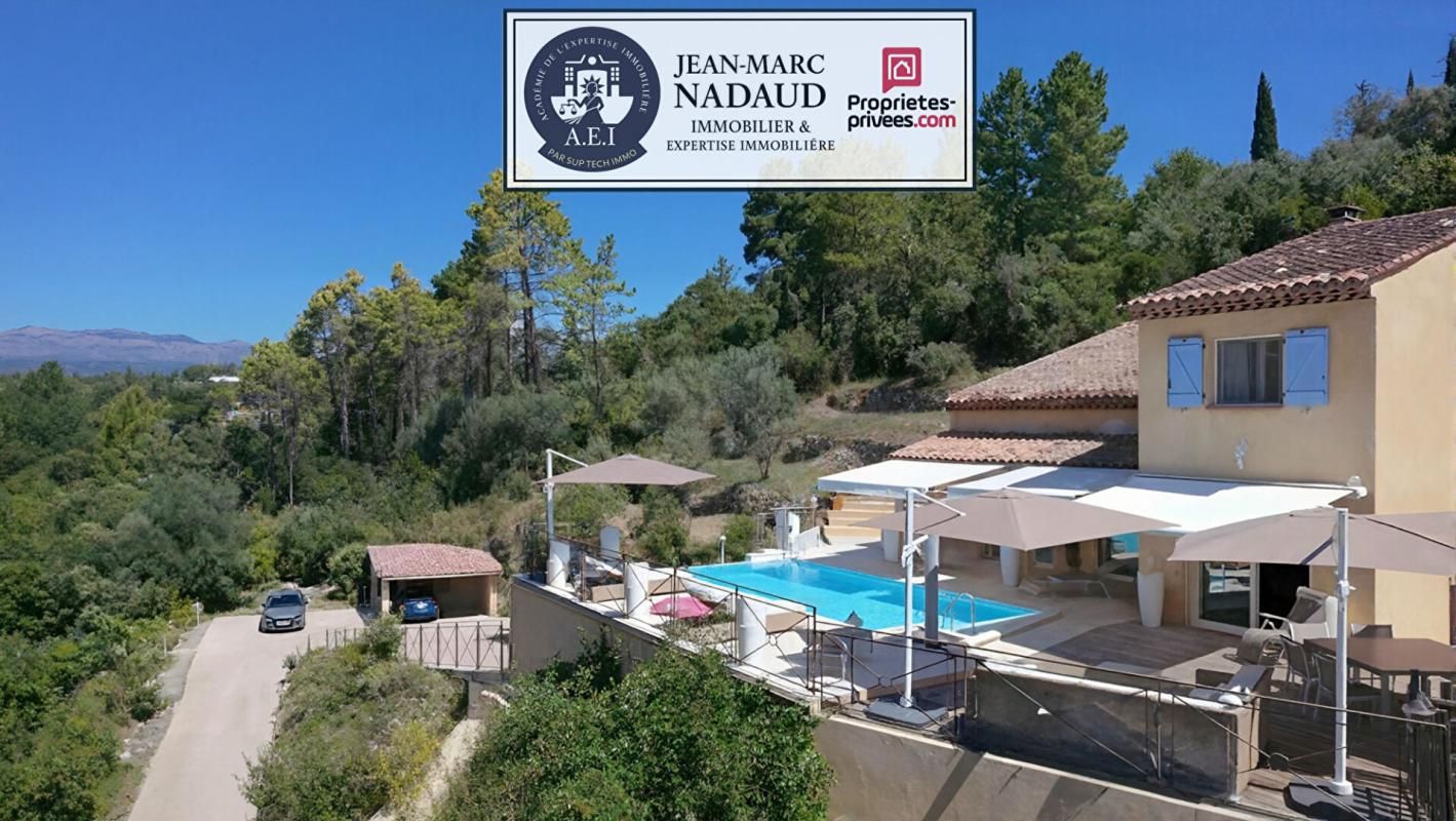 Villa Montauroux 5 pièce(s) 140 m2, terrain dominant 3080m2, Piscine, domotique intégrale