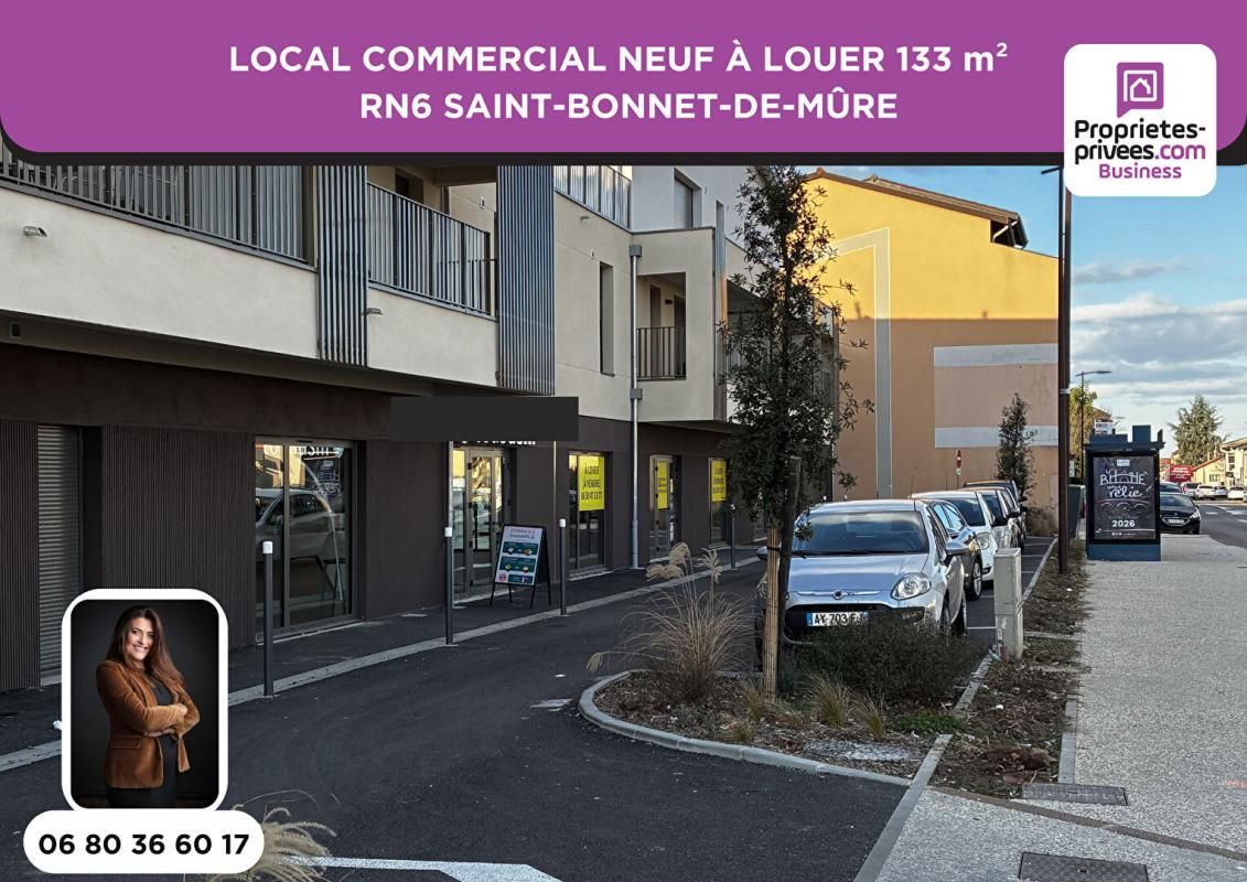 LOCAL COMMERCIAL À LOUER 133 m² - RN6 SAINT-BONNET-DE-MÛRE