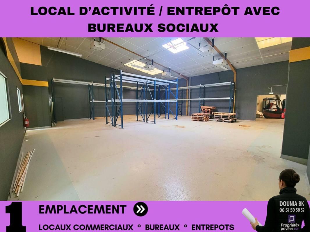 CREIL / SAINT-MAXIMIN - À LOUER ENTREPÔT / LOCAL D'ACTIVITÉ 750 m²