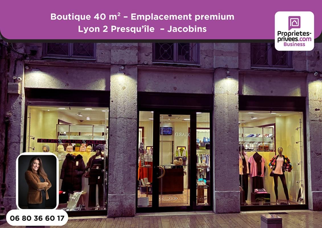 PRET A PORTER, Boutique 40 m² - Lyon 2 Presqu'île - Quartier Jacobins - Emplacement premium